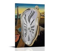 Salvador Dali Watch Creative Waterproof Decorative Paintings Free of Framing Directly Pasted with Moisture-proof And Anti Fouling Materials Living Room Bedroom Hanging Paintings Artistic Sense Home Gi
