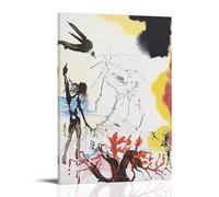 Salvador Dali Works《The Famine》Printing Posters Aesthetic Room Decor Canvas Prints Modern Wall Painting Art for Bedroom 12x18inch(30x45cm)