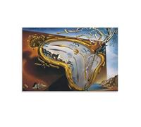 Salvador Dali World Masterpieces Melting Clock Poster Art Print Wall Photo Hanging Picture Family Bedroom Decor 20x30inch(50x75cm)