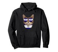 Salvadoran Flag American Bengal Cat Heritage El Salvador Pullover Hoodie