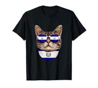 Salvadoran Flag American Bengal Cat Heritage El Salvador T-Shirt