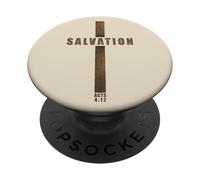SALVATION - Acts 4:12 No Other Name Cross of Jesus Christ PopSockets Adhesive PopGrip