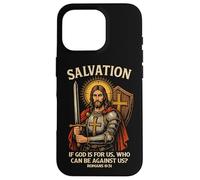 Salvation Christian Warrior Jesus Romans 8:31 Bible Verse Case for iPhone 16 Pro
