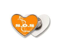 Salvation Common Knowledge English Language Culture Heart Metal Pin Brooch Clip Love