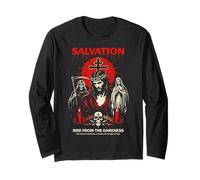 Salvation Darkness Goth Jesus Dark Gothic Christian Metal Long Sleeve T-Shirt