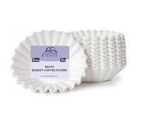 Salvatore Bianco 90/240 - 3 Pint Commercial Basket Coffee Filter Papers - Compatible with Bravilor Bonamat, Buffalo, Bunn, Technivorm, Marco, Coffee Queen and More (1000)