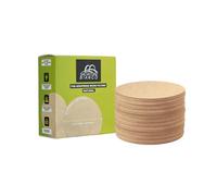 Salvatore Bianco, Natural Unbleached Coffee Filter Papers Compatible with AeroPress and Espresso Makers, 64mm / 2.5" Round Replacement Filters (200)
