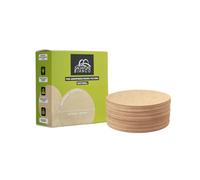 Salvatore Bianco, Natural Unbleached Coffee Filter Papers Compatible with AeroPress and Espresso Makers, 64mm / 2.5" Round Replacement Filters (100)