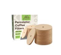 Salvatore Bianco Unbleached Percolator Coffee Filters 300 Count - Natural Brown 3.75" (9.5 cm) Round Paper Filters - Fits Most 3.75" Percolator Coffee Makers