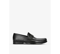 Salvatore Ferragamo Black Grandioso Leather Loafers Eur 39 / 5 Uk Men