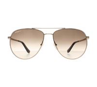 Aviator Gold Gray Gradient SF157S Salvatore Ferragamo Gold One Size