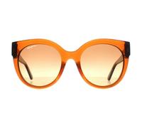 Cat Eye Crystal Caramel Brown Gradient SF1031S Salvatore Ferragamo Brown One Size