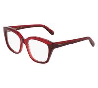 Salvatore Ferragamo SF3023 Women's Glasses, Red, Size 51