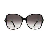 Ferragamo Woman SF990SR 001 Sunglasses Acetate Black Grey Squared Shaded