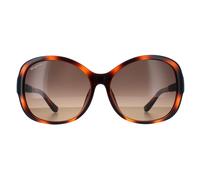Salvatore Ferragamo Women's Butterfly Tortoise Brown Gradient SF744SLA Salvatore Ferragamo Brown One Size