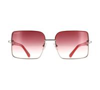 Salvatore Ferragamo Women's Square Silver Red Red Gradient SF302SL