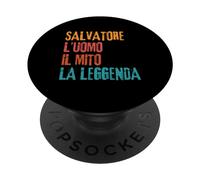Salvatore L'Uomo Il Mito La Leggenda Festa di Compleanno PopSockets Adhesive PopGrip
