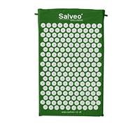 Salveo Acupressure Mat (Green) Massage Acupuncture Spikey Nail Spike Shakti Mat UK Shiatsu Back Pain Meditation Wellbeing Stress Relief Relaxation Pressure Point Sleep Aids For Adults