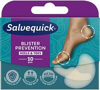Salvequick ® | Blister Prevention Mix Heels & Toes | Wound Pads in 2 Sizes for Blisters Around The Heels & Around The Toes to Prevent, Relieve Pressure & Friction & Heal Faster | 10 Units