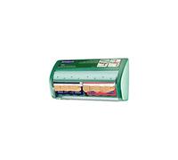 Salvequick Plaster Dispenser with 40 Waterproof and 40 Fabric Plasters Green
