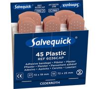 Salvequick Waterproof Plasters Refill Pack 6X45 Flesh
