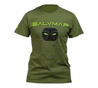 SALVIMAR Unisex's T-Shirt Noah, Army Green/Black Design, XL