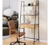 salvo wooden bookcase with 1 drawer in matt wild oak