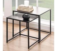 salvo wooden nest of 2 tables in ash black