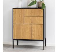 salvo wooden sideboard with 3 doors 2 drawers in matt wild oak