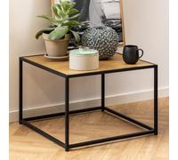 salvo wooden square coffee table in matt wild oak