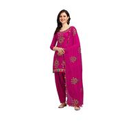 salwar kameez suit set for women ready to wear plus size Indian punjabi dress Patiala Party Wear Dress for Women, Pink-3, Large