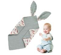Salyeeluly Baby Bibs | Rabbit Ear Design Soft Cotton Bandana Teething Dribble Bibs BabyEssentials for New Born Super Absorbent Drool Bibs 0-36 Months for Boys Girls InfantsNewborns Toddler
