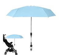 Salyeeluly Baby Stroller Umbrella | Pram Parasol | Unive-rsal UV Parasol for Pushchairs and Buggys | 360° UV Protection Pram Parasol Baby Stroller Canopy with Adjustable Clamp for Patio Beach Chair