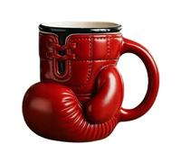 Salyeeluly Boxing Glove Mug | Red Gloves Shaped Sports Cup | Boxing Coffee Mug Cup for Boxer | Personalized Sports Lovers Gift for Boxer Athlete Game Man Dad
