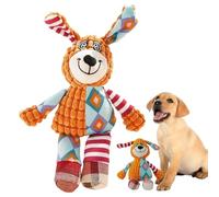 Salyeeluly Dog Squeaky Toys Dog Plush Toys | Dog Chew Toy | Dog Plush Toy for Aggressive Chewers, Indestructible Dog Toys for Teeth Cleaning & Boredom