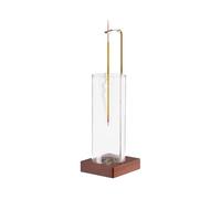 Salyeeluly Incense Burner Holder | Anti-Ash Flying Incense Holder Ash Catcher with Removable Glass,-Yoga Accessaries, Durable Incense Stand for Relaxation, Bed Room, Hotel