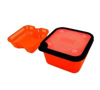 Salyeeluly Red Worm Box - Live Fishing Lure Bucket | With Inner Frame Live Bait Case For Fishing, Live Carp Fishing Lure Equipment