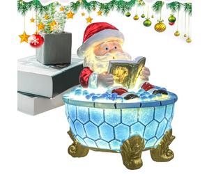Salyeeluly Santa Lights,USB Powered LED Ambient Lighting | Santa Bubble Bath Table Lamp Nightlight,for Indoor Desk Table Fireplace Bedroom Living Room Office School Dorm Winter Party