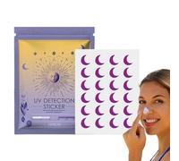 Salyeeluly UV Detection Stickers for Sunscreen - Sunblock Stickers - Sunscreen Reminder Stickers, Know When to Re-Apply Sunscreen, Sun Patch for Sunscreen