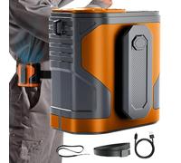Salyeeluly Waist Fan Clip on, Personal Waist Fans that Blow Cold Air, Cool Gadgets Rechargeable Wearable with Flashlight, Air Cooler 100 Speeds for Neck Construction Workers Men Kids Travel