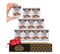 Salysol Snacks Chocolate Peanuts 10 x 60g Cans - Creamy Milk Chocolate with Crunchy Peanuts - Cocoa Butter Treat for Snacking and Sharing - Presented in Gift Box for Men and Women
