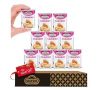 Salysol Snacks Nuts Salted Cashews 10 x 40g Cans - Delicious Pure Natural Nuts for Snacking, Meals, and Cooking - Gift Sets for Men and Women in Gift Box