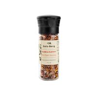 Salz-Berg Flame & Flavour - Smoky & Spicy Seasoning Blend with Sweet Pepper, Chilli & Tomato, All-Natural, 90g Glass Grinder