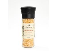 Salz-Berg Garlic Master - 100% Pure Garlic Granules, Bold & Aromatic Flavour, Glass Jar with Ceramic Grinder, Natural Seasoning for Pasta, Meat & Vegetables