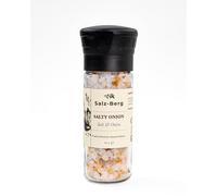 Salz-Berg Salty Onion Seasoning - Sea Salt & Onion Blend, Gluten-Free, for Cooking & Grilling, Glass Jar, Ceramic Grinder, All-Natural & Refillable