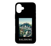 Salzburg Austria Alpine City Travel Poster Art Case for iPhone 16 Plus