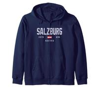 Salzburg Austria Field/Salzburg Österreich Zip Hoodie