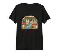 Salzburg Austria Travel Souvenir City Gift Premium T-Shirt