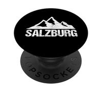 Salzburg Austria Travel Souvenir Design Austrian Mountain PopSockets Adhesive PopGrip