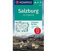 Salzburg & surroundings 2-Set (291): inklusive Karte zur offline Verwendung in der KOMPASS-App. Fahrradfahren. Skitouren.